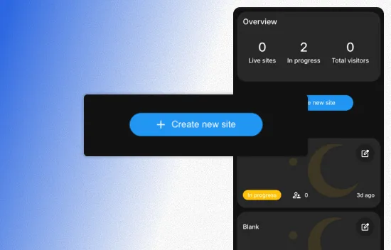 Website built with Swipy — example 1